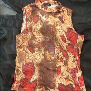 Brand New  Snake Print Tank Top Pants Set